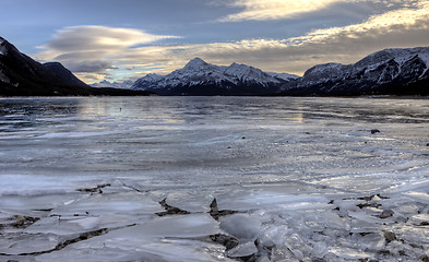 Image showing Abraham Lake Winter