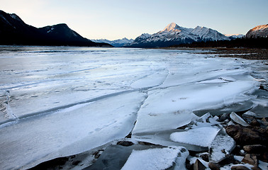 Image showing Abraham Lake Winter