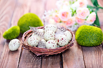 Image showing decorative painted Easter eggs