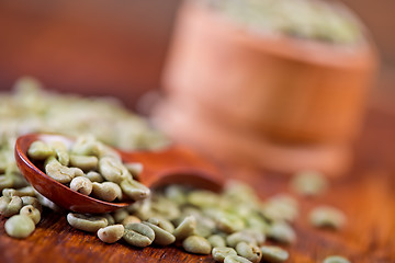 Image showing green coffee beans