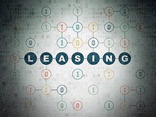 Image showing Business concept: Leasing on Digital Paper background