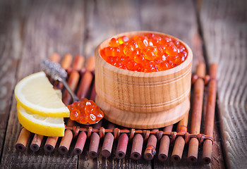 Image showing salmon caviar