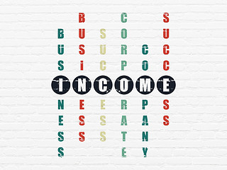 Image showing Finance concept: Income in Crossword Puzzle