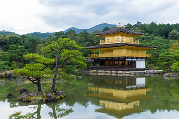 Image showing Golden Pavilion Kinkakuji Temple in Kyoto Japan