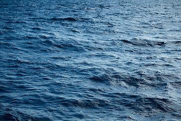 Image showing Blue sea surface with waves