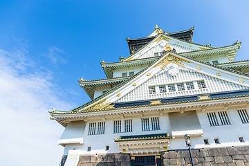 Image showing Japanese osaka castle