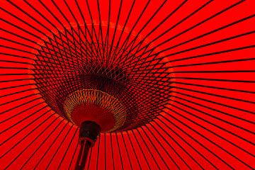 Image showing Japanese red umbrella