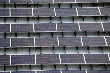 Image showing Solar power energy on roof top