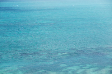 Image showing Transparent clear blue sea