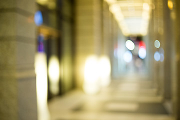 Image showing Night city abstract bokeh background