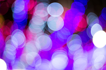 Image showing Defocused background of abstract colorful lights