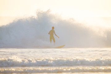 Image showing Surfer riding a big wave.