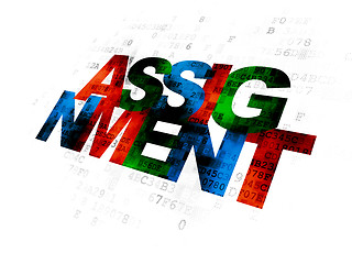 Image showing Law concept: Assignment on Digital background