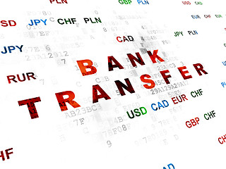 Image showing Banking concept: Bank Transfer on Digital background