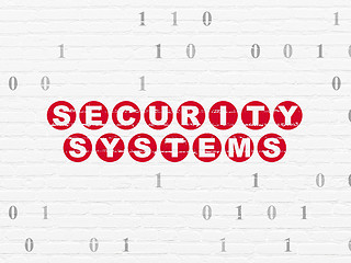 Image showing Security concept: Security Systems on wall background