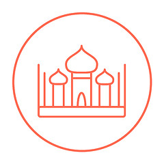 Image showing Mosque line icon.