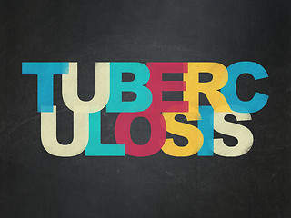 Image showing Health concept: Tuberculosis on School Board background