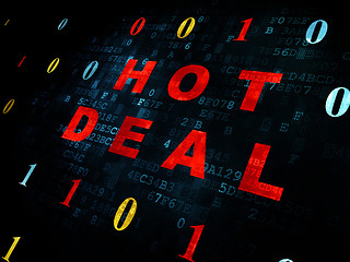 Image showing Finance concept: Hot Deal on Digital background