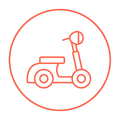 Image showing Scooter line icon.