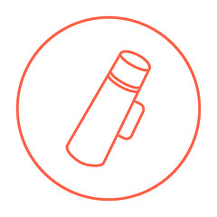 Image showing Thermos line icon.