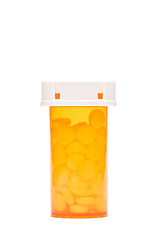 Image showing pills in bottle isolated