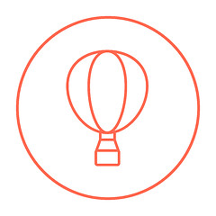 Image showing Hot air balloon line icon.