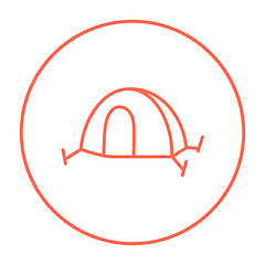 Image showing Tent line icon.