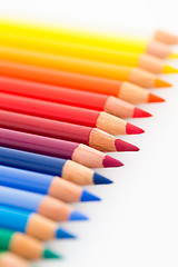 Image showing Lots of Group of Colour pencil