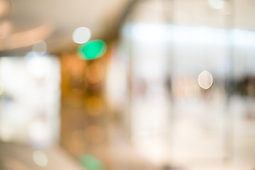 Image showing Blurred shopping mall background in Hong Kong