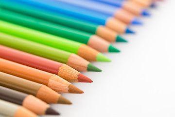 Image showing Colourful pencils