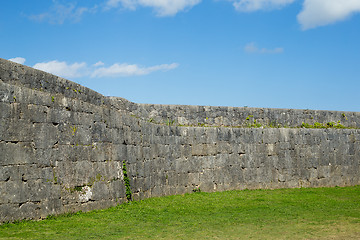 Image showing Traditional city wall