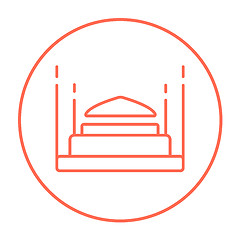 Image showing Taj Mahal line icon.