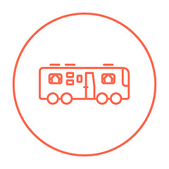 Image showing Motorhome line icon.