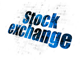 Image showing Business concept: Stock Exchange on Digital background