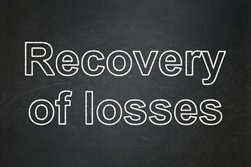 Image showing Banking concept: Recovery Of losses on chalkboard background