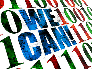 Image showing Business concept: We Can! on Digital background
