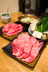 Image showing Fresh Beef for Shabu shabu