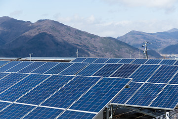 Image showing Solar panel plant