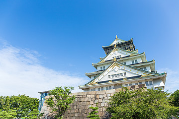 Image showing Traditional Osaka castle