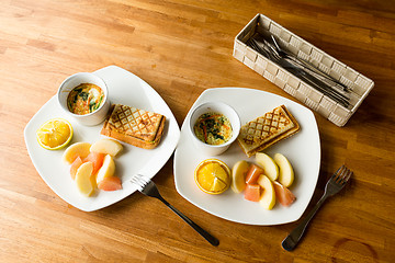 Image showing Fresh breakfast