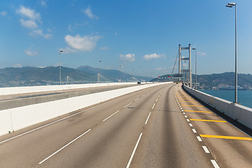 Image showing Suspension bridge in Hong Kong