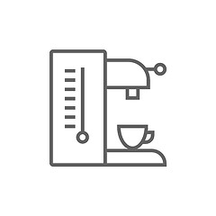 Image showing Coffee maker line icon.