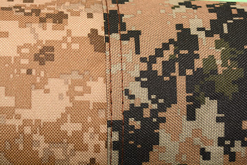 Image showing Close-up of a piece of camouflage cloth