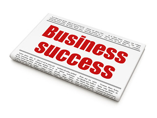 Image showing Business concept: newspaper headline Business Success