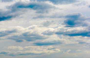 Image showing blue sky background with tiny clouds
