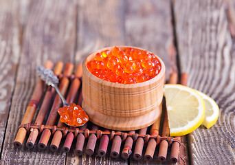 Image showing salmon caviar