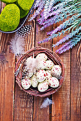 Image showing decorative painted Easter eggs