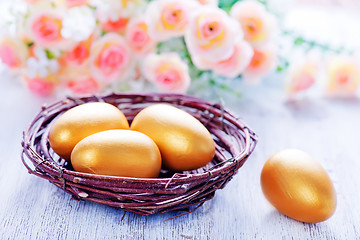 Image showing decorative painted Easter eggs