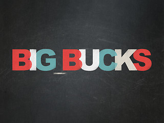 Image showing Finance concept: Big bucks on School Board background