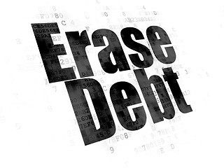 Image showing Business concept: Erase Debt on Digital background